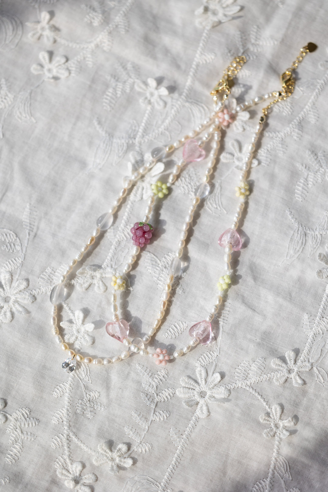 Whispering Pearls & Dewy necklace