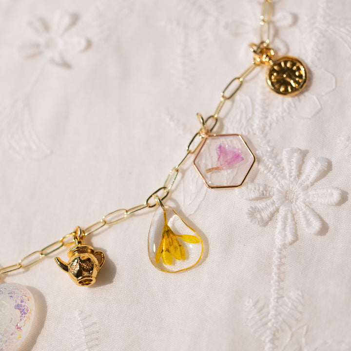 Magical Heart Garden charm Necklace