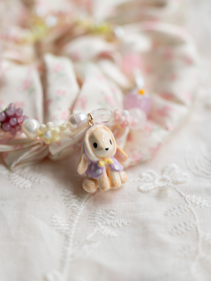 Polka Dot Dreamy bunny Necklace